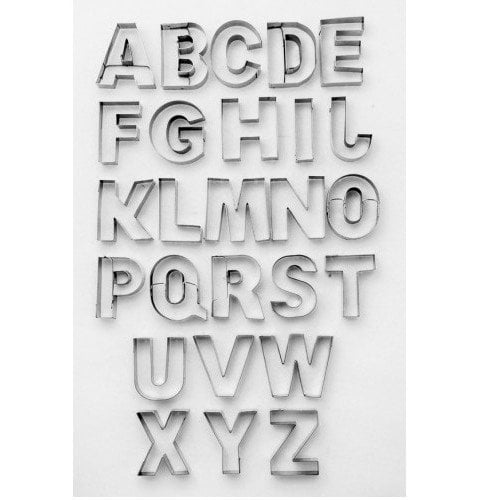CORTADOR INOX ALFABETO C/26PCS