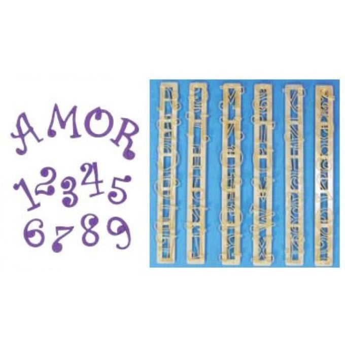 MOLDE LETRAS E NUMEROS PLASTICO