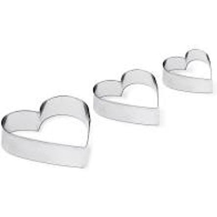 CORTADOR CORACAO RETO PEQ 3PCS