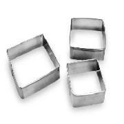 KIT INOX QUADRADO PEQ 3 PCS