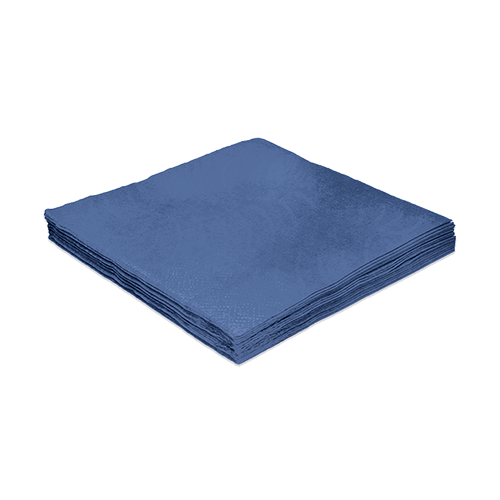 GUARDANAPO LISO 25X25CM C/20UND AZUL ESCURO