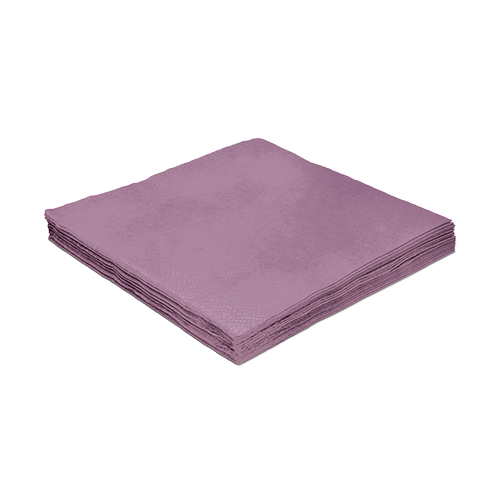 GUARDANAPO LISO 25X25CM C/20UND LILAS
