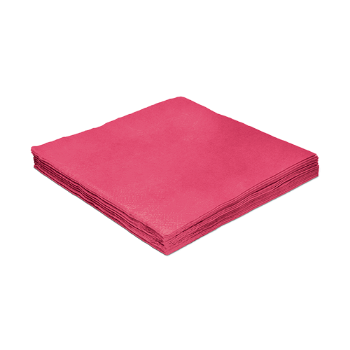 GUARDANAPO LISO 25X25CM C/20UND PINK