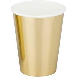 COPO PAPEL 270ML C/8UND OURO MY073C