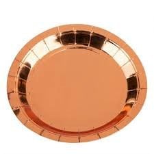 PRATO PAPEL 18CM C/10UND BRONZE