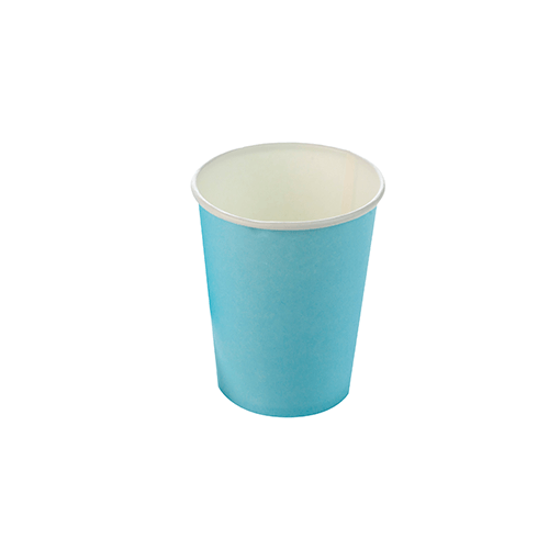 COPO PAPEL LISO 270ML AZUL BEBE C/10UND