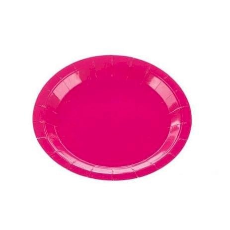 PRATO PAPEL LISO 18CM PINK C/10UND MX029R