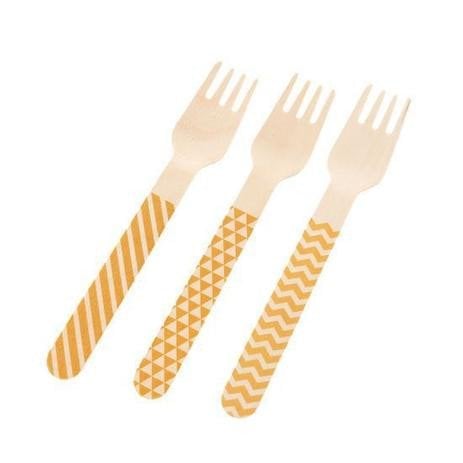 GARFO MADEIRA 14CM C/10 UND OURO