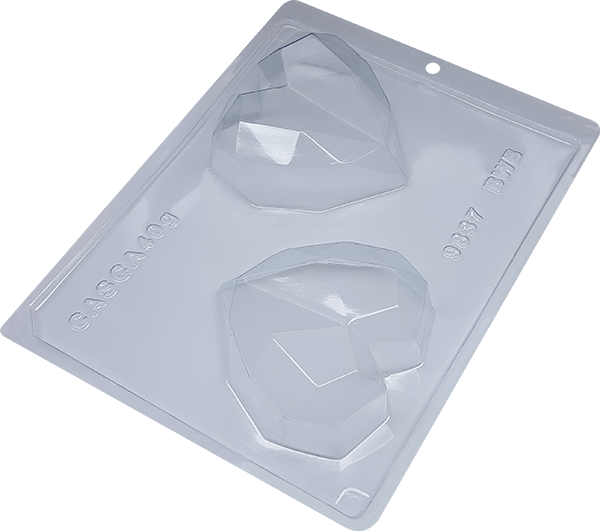 FORMA ESPECIAL COM SILICONE(3PARTES) CORACAO LAPIDADO 200G