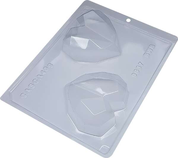 FORMA ESPECIAL COM SILICONE(3PARTES) CORACAO LAPIDADO 200G