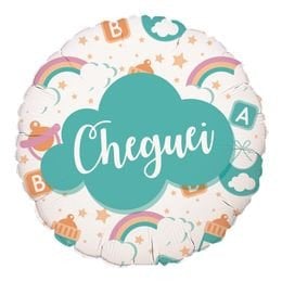 BALAO METALIZADO REDONDO CHEGUEI 18¨UNIDADE