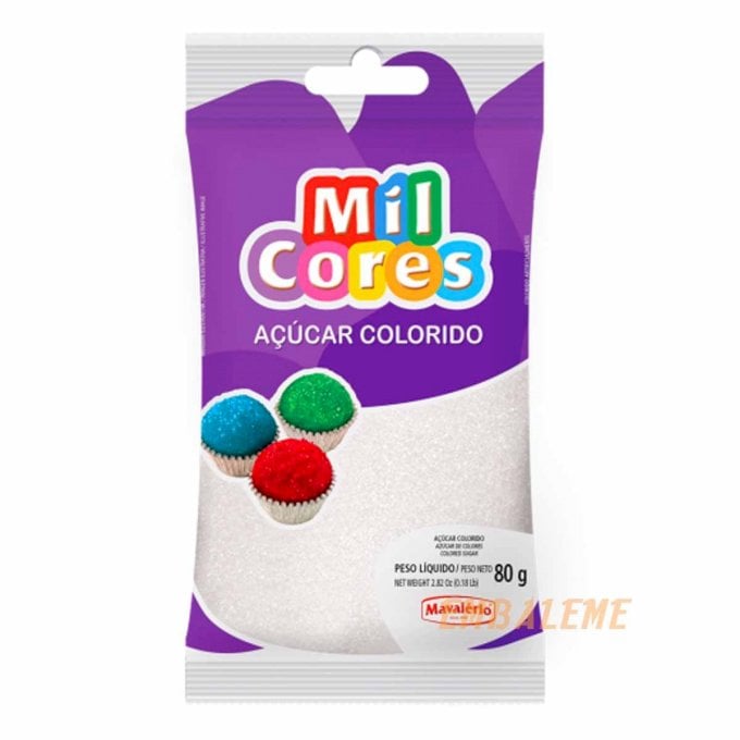 ACUCAR COLOR 80GR BRANCO