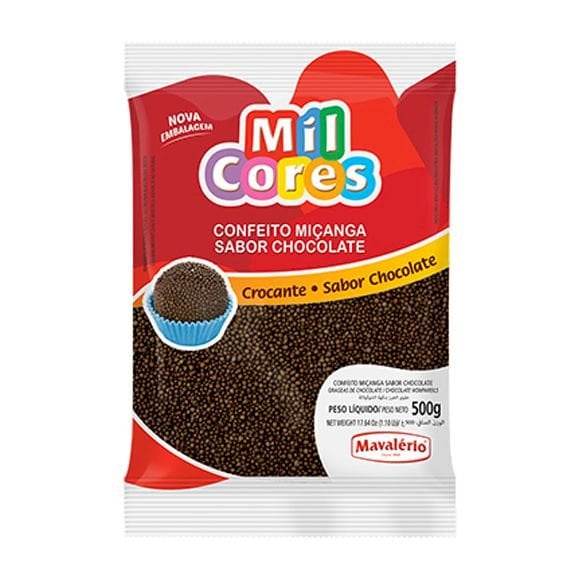 CONFEITO MICANGA SABOR CHOCOLATE 500G