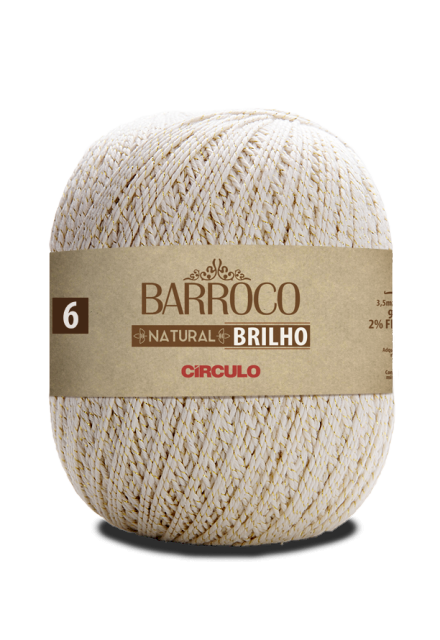 BARROCO NATURAL 6 BRILHO OURO COR - 20