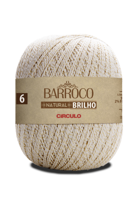 BARROCO NATURAL 6 BRILHO OURO COR - 20