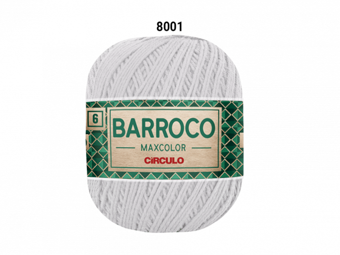 BARROCO MAXCOLO 6 200G 226M COR 8001 BRANCO