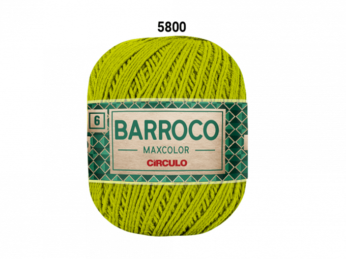 BARROCO MAXCOLO 6 200G 226M COR PISTACHE 5800