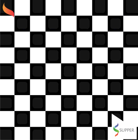 TNT ESTAMPADO QUADRICULADO BCO / PRETO 1400MM METRO