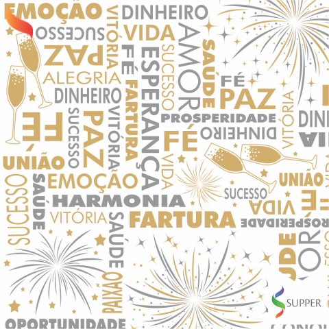 TNT ESTAMPADO ANO NOVO 1400 MM METRO