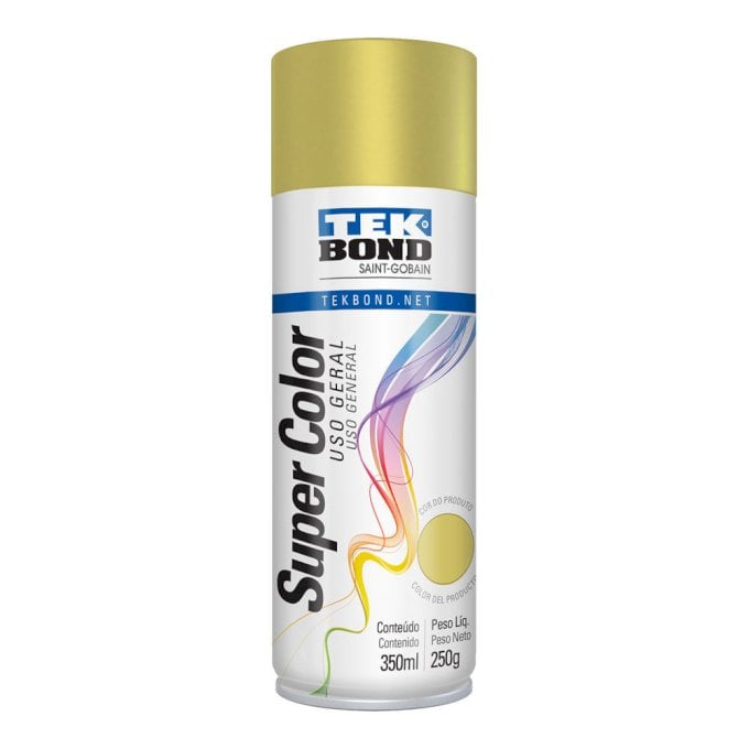 TINTA AEROSOL TEK BOND DOURADO 350ML