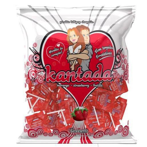 PIRULITO KANTADA MORANGO CORACAO 500G SIMONETTO