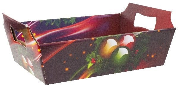 BANDEJA PAPEL NATAL GRANDE 33X23X9,5CM UND