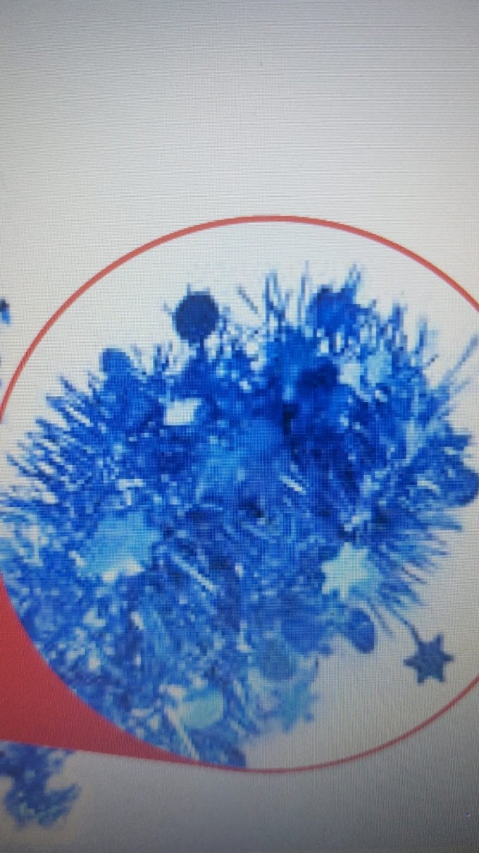 FESTAO METALIZADO ESTRELINHA 5CM 2M AZUL 111295