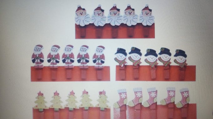 MINI PREGADORES NATAL 3,5CM C/5UND