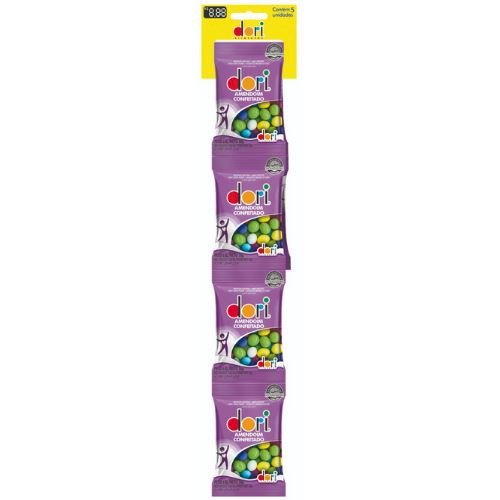 CARTELA AMENDOIM COLORIDO DORI CONF 5X30G