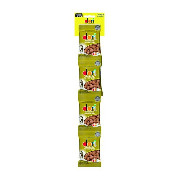 AMENDOIM JAPONES DORI SALGADO C/5 CARTELAS 30G