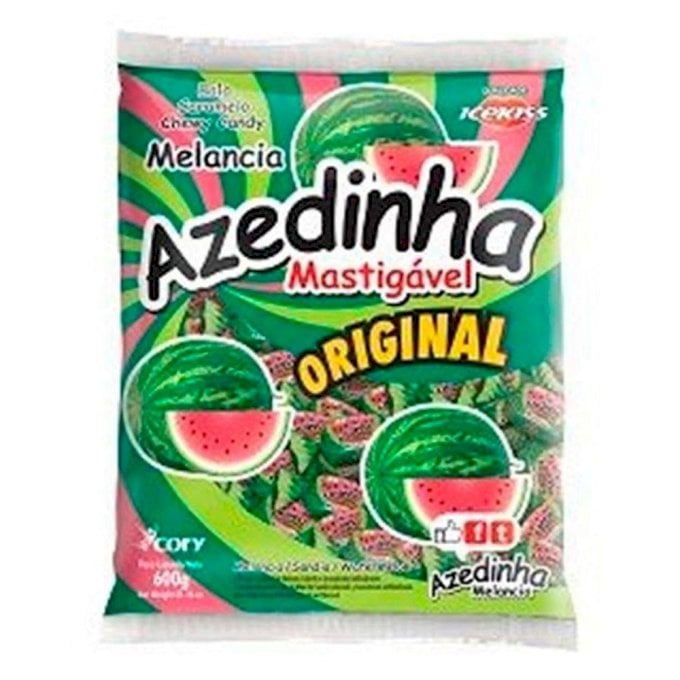 BALA ICEKISS MASTIGAVEL AZEDINHA MELANCIA 500G