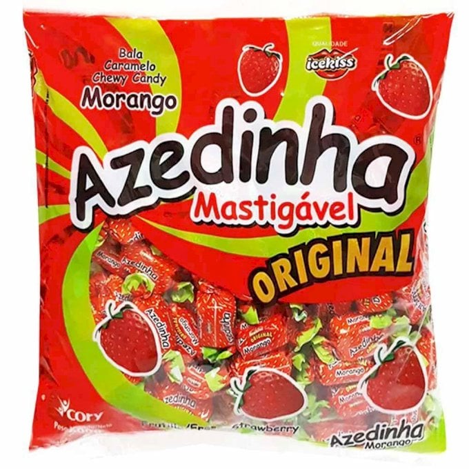BALA ICEKISS MASTIGAVEL AZEDINHA MORANGO 500G