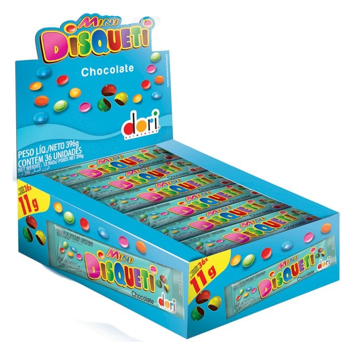 MINI DISQUETI DORI 36X11G CHOCOLATE