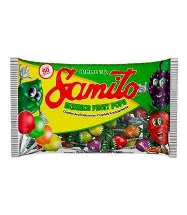 PIRULITO SAMS SAMITO 50UND FRUTAS