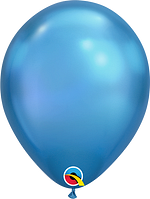 BALAO LATEX 11¨ RND CHROME AZUL UND