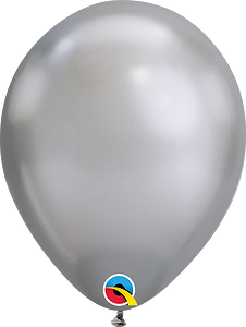 BALAO LATEX 7¨R CHROME PRATA UND