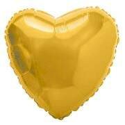 BALAO METALIZADO 18¨CORACAO DOURADO