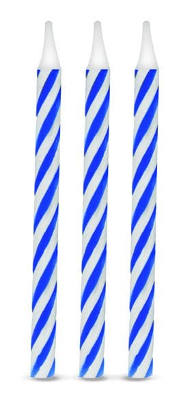 VELA PALITINHO ESPIRAL AZUL C/16UND
