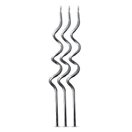 VELA ESPIRAL PRATEADA V061 C/4