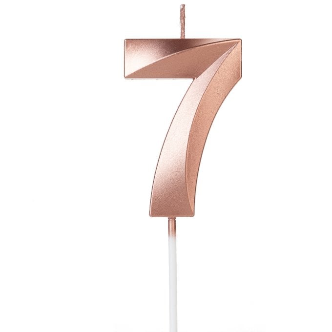 VELA DESIGN ROSE GOLD PEROLIZADA NUMERO 7