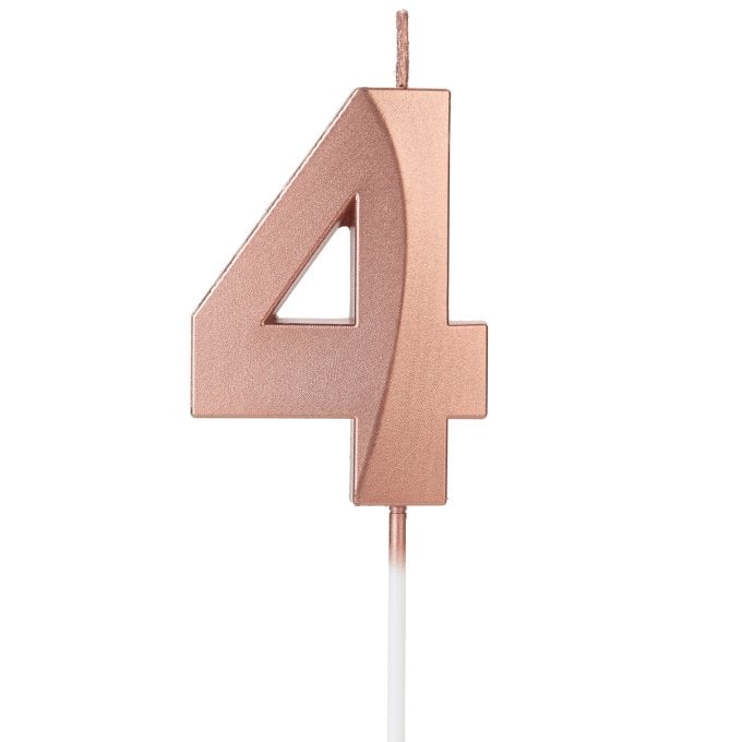 VELA DESIGN ROSE GOLD PEROLIZADA NUMERO 4