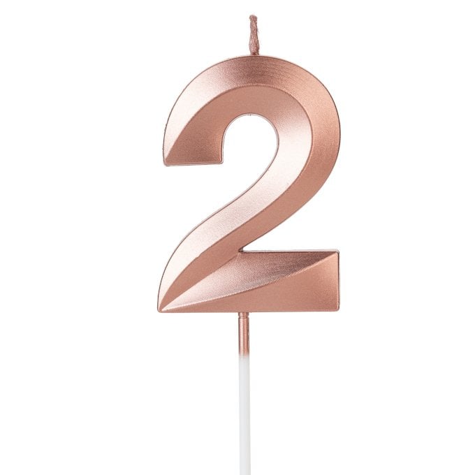 VELA DESIGN ROSE GOLD PEROLIZADA NUMERO 2