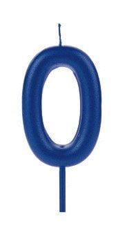 VELA BIG METALIZADA AZUL NUMERO 0