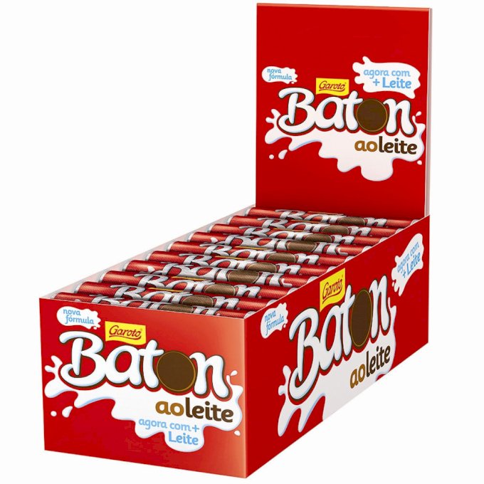 BATON GAROTO AO LEITE 32 30X16G