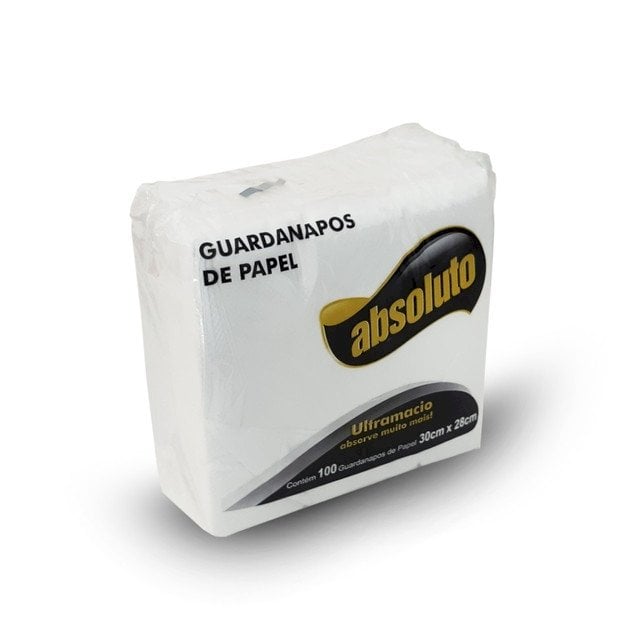 GUARDANAPO DE PAPEL 30X30CM C/50 UND BRANCO