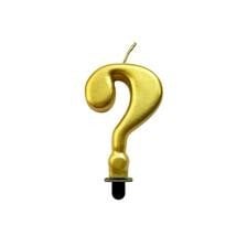 VELA FESTIVELA NUMERO ESPECIAL DOURADO INTERROGACAO