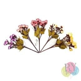 MINI BUQUE DE FLORES GALHOS VERDE SECOS BOTAO 1309/7 UND