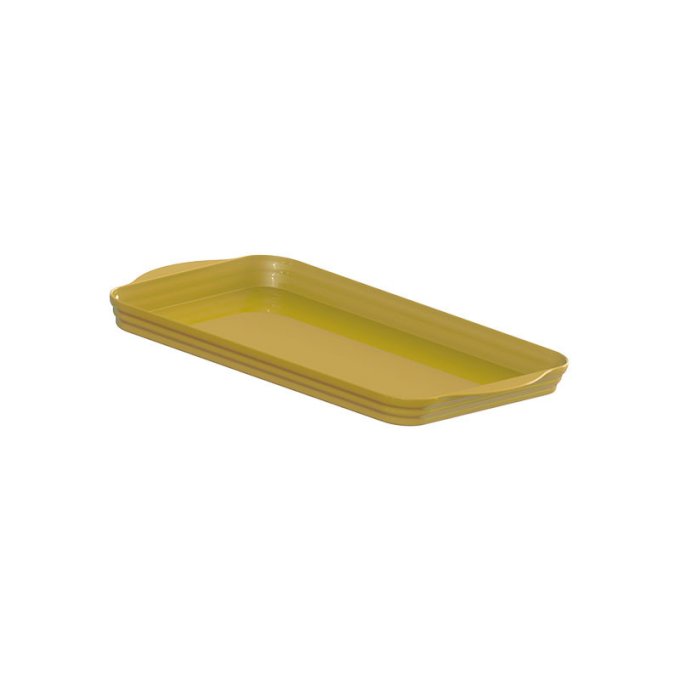 BANDEJA MÉDIA 33X20X2,5CM - DOURADA    