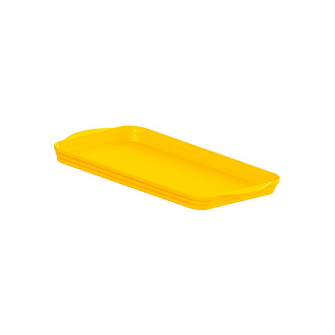 BANDEJA MÉDIA 33X20X2,5CM - AMARELO CANÁRIO  