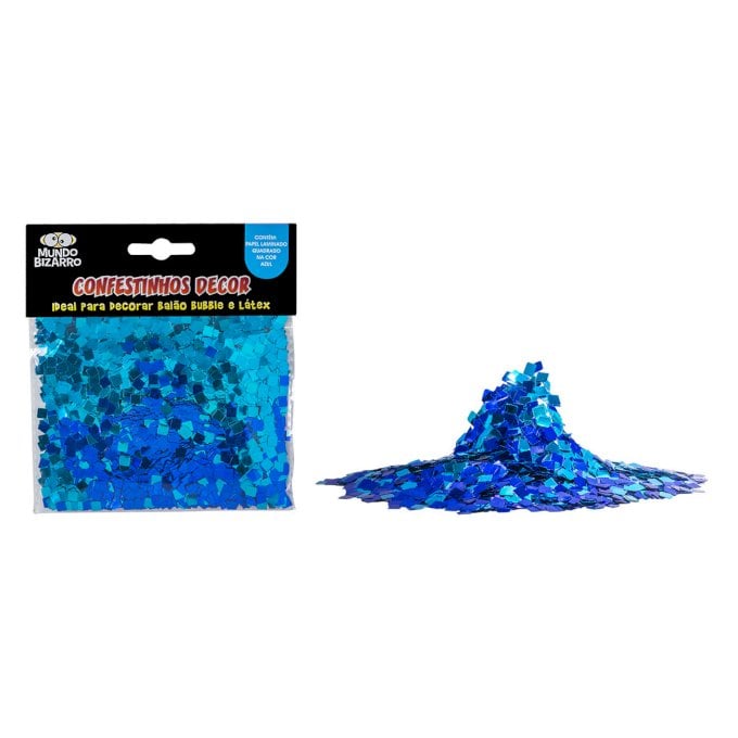 CONFESTINHOS METAL DECOR QUADRADO PACOTE AZUL 